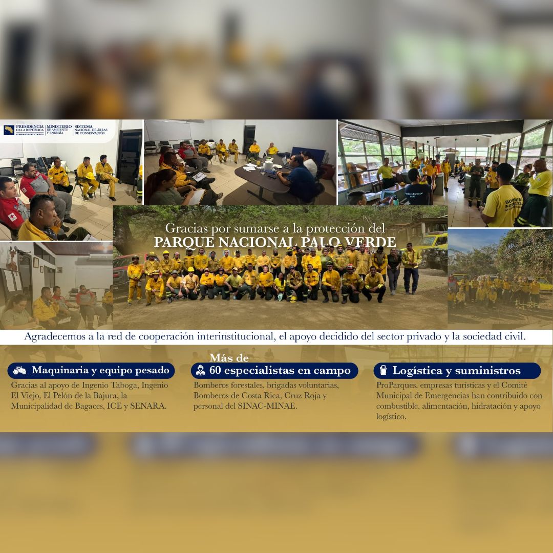 ProParques se unió a la atención de la emergencia en Palo Verde